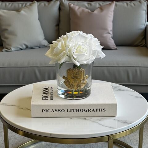 Premium Islak Kokulu Gül 6'lı – Şeffaf / Beyaz