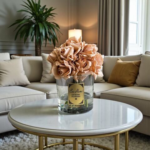 Premium Islak Kokulu Gül 10'lu – Şeffaf / Şampanya