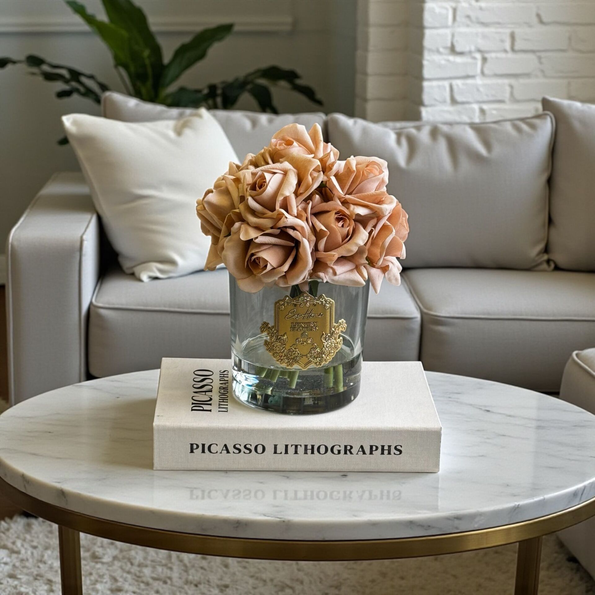 Premium Islak Kokulu Gül 10'lu – Şeffaf / Şampanya