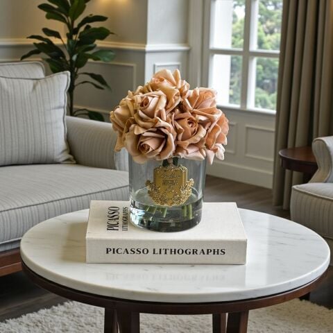 Premium Islak Kokulu Gül 10'lu – Şeffaf / Şampanya