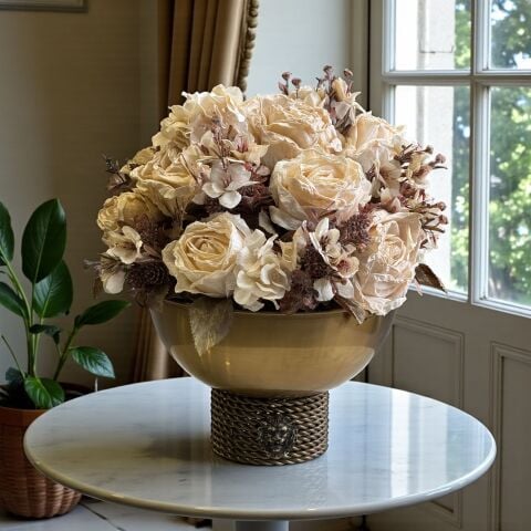 Tarzz Vazo & Kuru Gül Aranjmanı – Eskitme