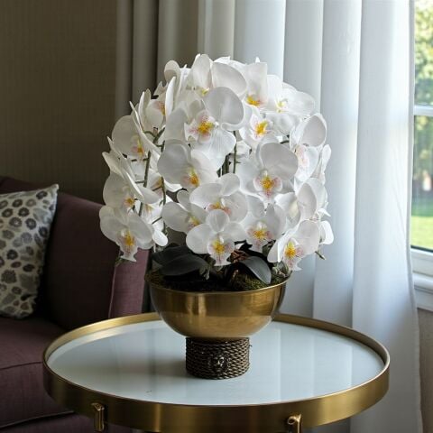 Tarzz Vazo & 6 Dal Orkide Aranjmanı – Eskitme