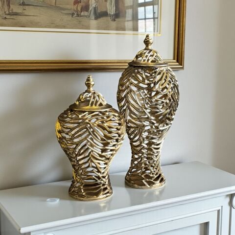 2'li Döküm Delikli Küp – Gold