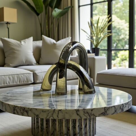 2’li Dekoratif Cam Kemer Obje – Yeşil