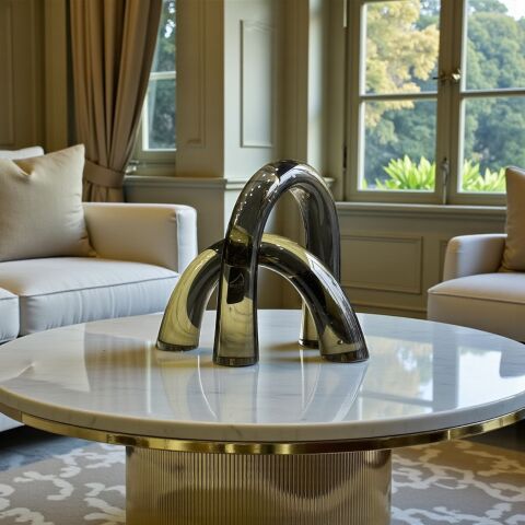 2’li Dekoratif Cam Kemer Obje – Yeşil