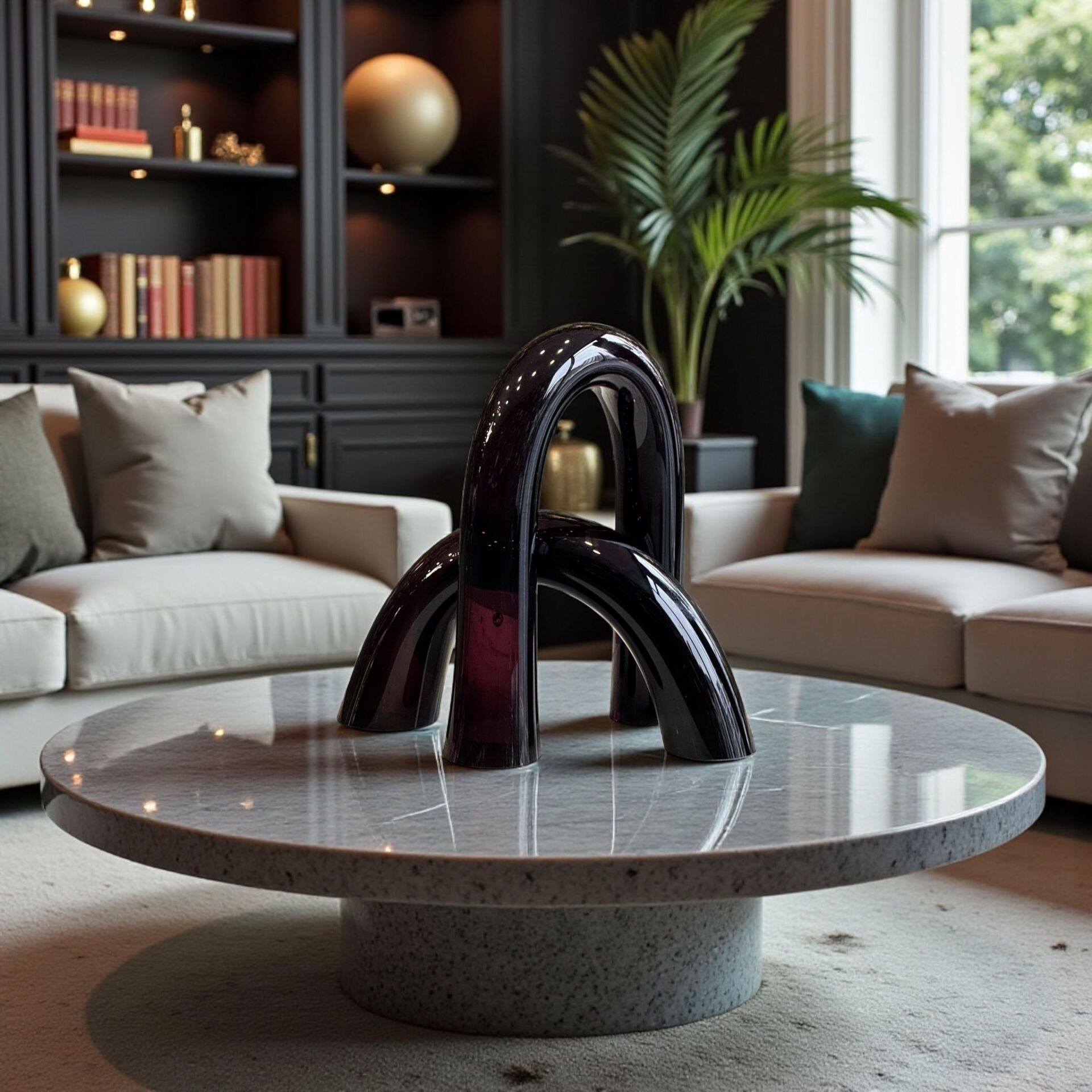 2’li Dekoratif Cam Kemer Obje – Gül Kurusu