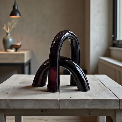 2’li Dekoratif Cam Kemer Obje – Gül Kurusu