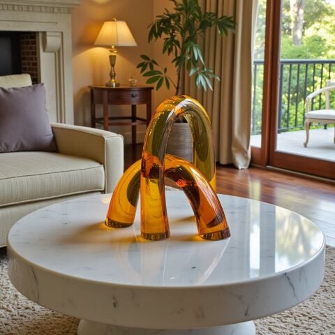 2’li Dekoratif Cam Kemer Obje – Amber