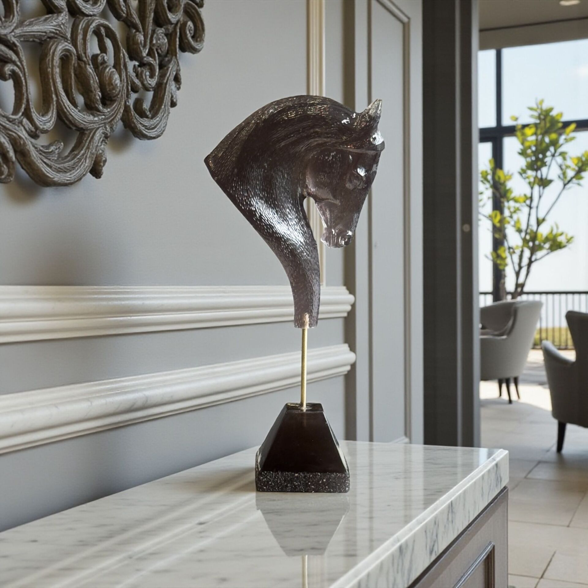 Reçine At Dekor Obje – Füme