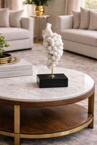 Dekoratif Mermer Üzüm Obje