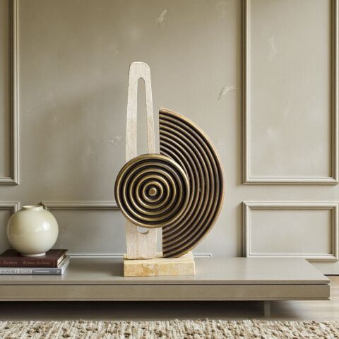 Traverten Afel Dekor Obje