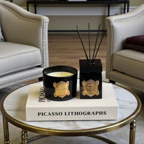 2’li Set Koku Şişesi ve Kokulu Mum