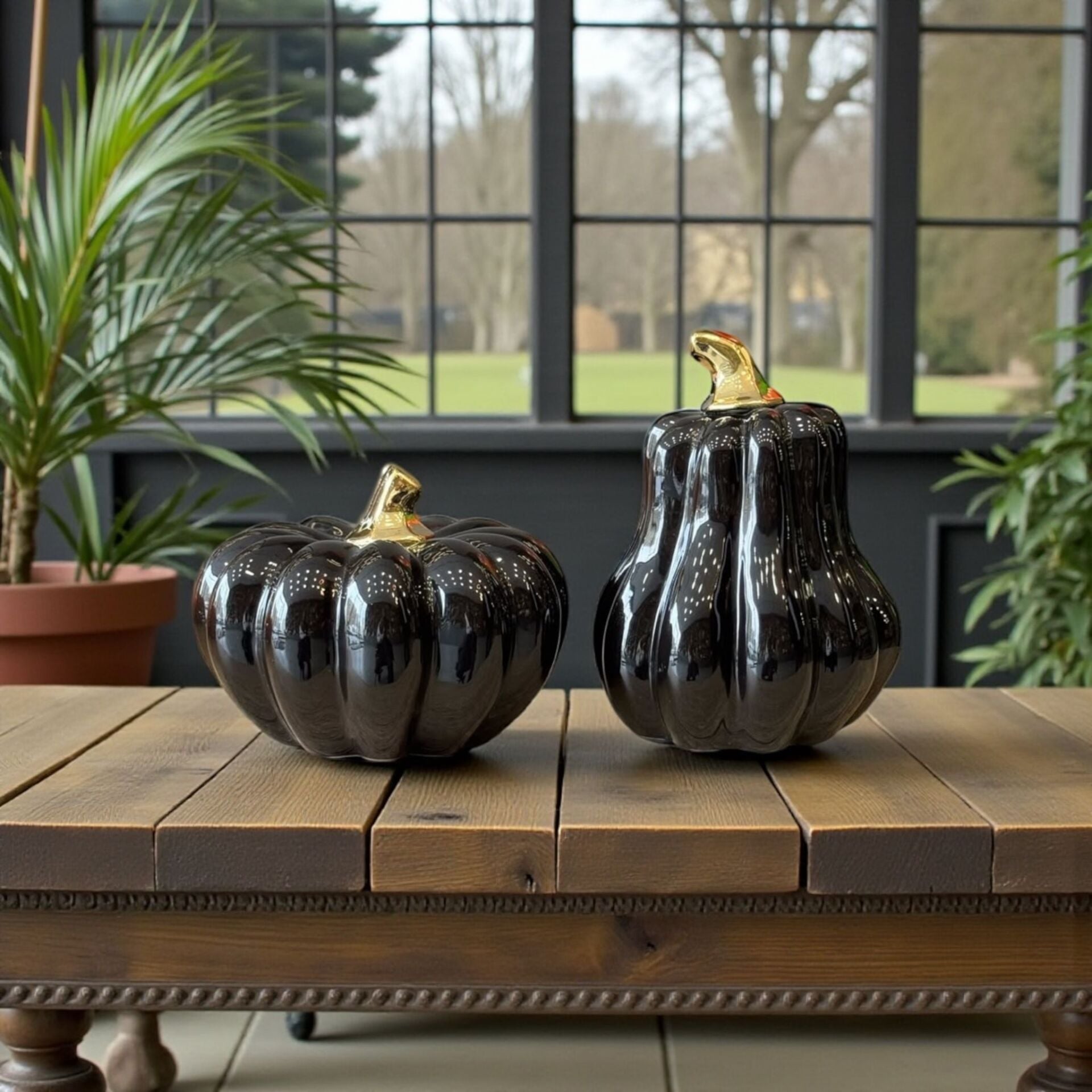 Dekoratif 2’li Kabak Aksesuar – Siyah