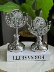 2'li Diken Metal Cam Küre