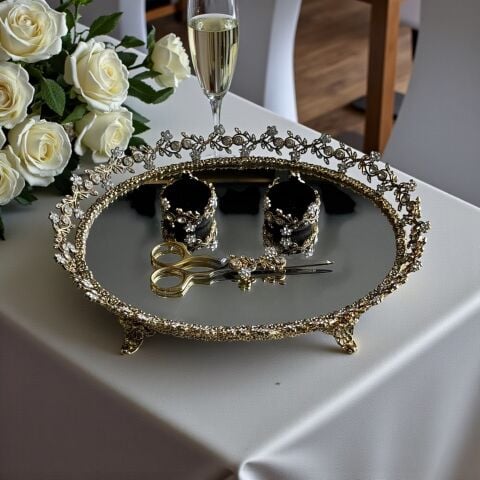 Pirinç Söz Tepsisi – Gold