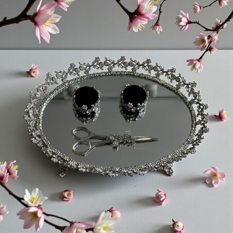 Pirinç Söz Tepsisi – Gümüş