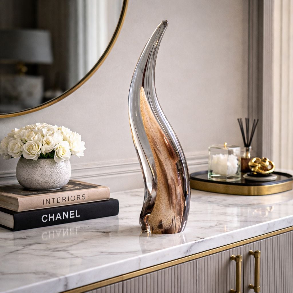 Dikey Cam Dekoratif Obje – 48 cm