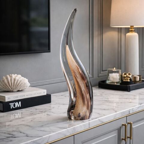 Dikey Cam Dekoratif Obje – 48 cm