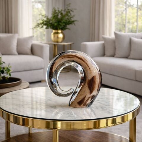 Cam Boynuz Dekoratif Obje – 22 x 18 cm