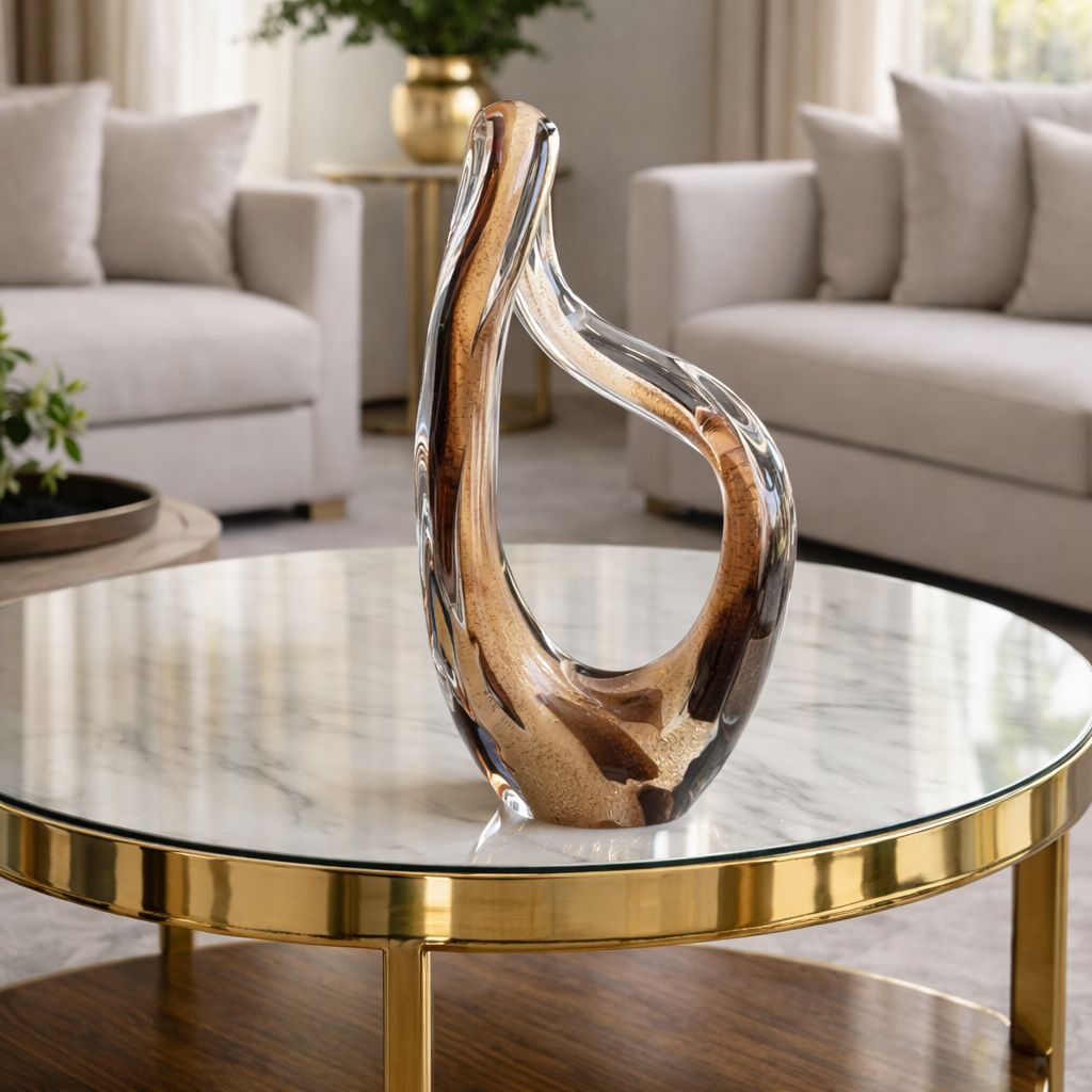 Cam Soyut Dekoratif Obje – 35 cm