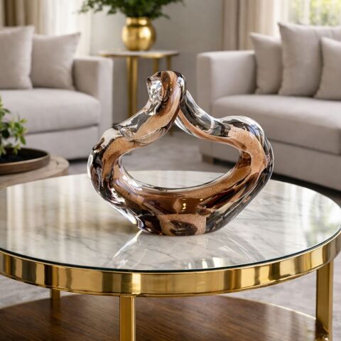 Cam Soyut Dekoratif Obje – 24 cm