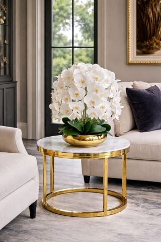 Ufo Saksı 6 Dal Orkide Aranjmanı – Gold