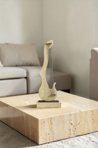 Traverten Gitar Dekoratif Aksesuar