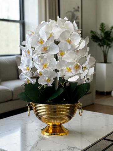 Vionna Saksı 6 Dal Orkide Aranjmanı – Gold