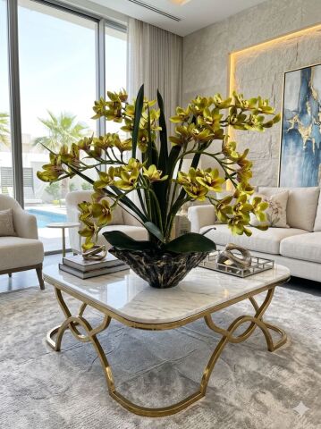 Amrof Döküm Saksı Premium Singapur Orkide Aranjmanı 6’lı – Eskitme