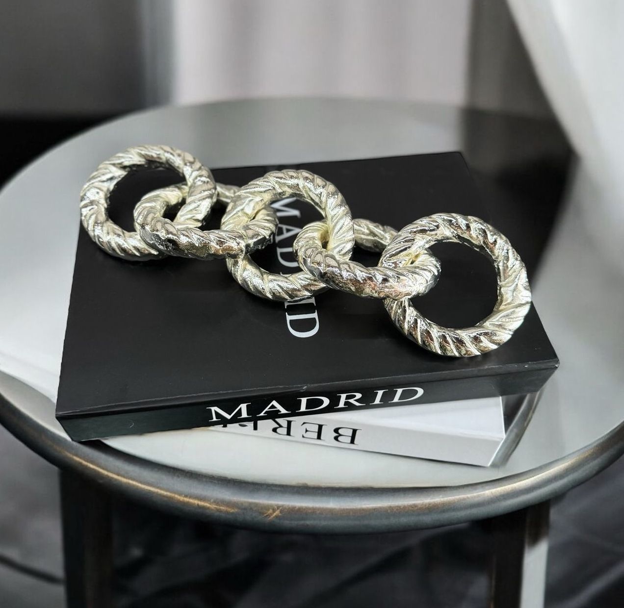 Dekoratif Döküm Zincir Aksesuar Gümüş