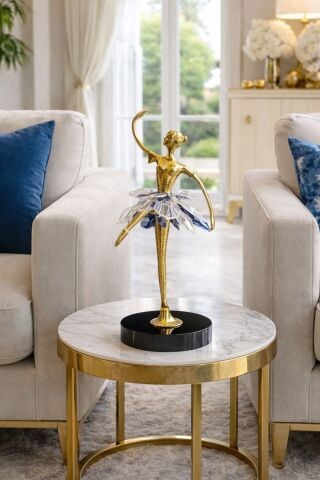 Dekoratif Kristal Balerin Obje