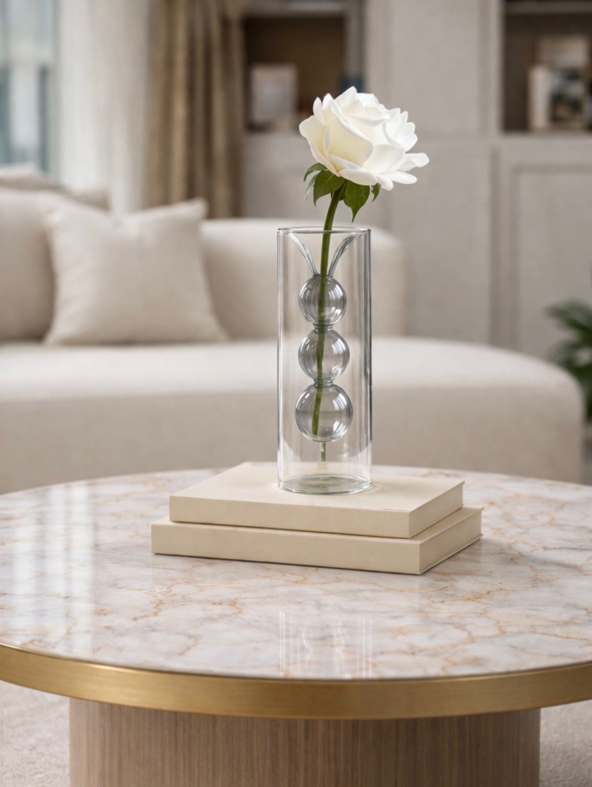 Cidarlı Cam Vazo – Füme