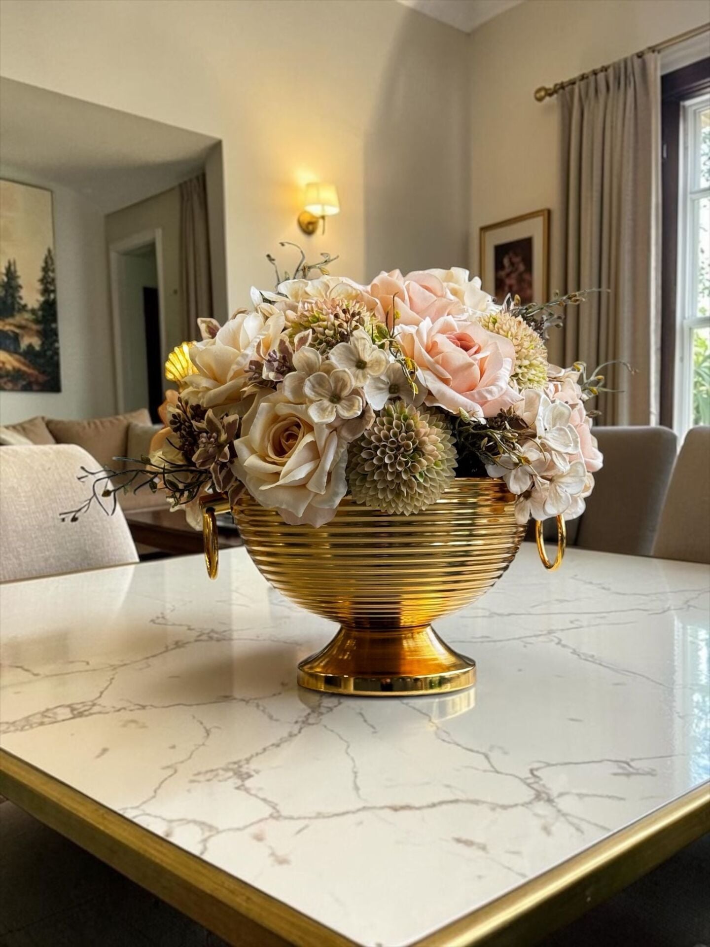 Vionna Saksı Karışık Gül Buketi – Gold