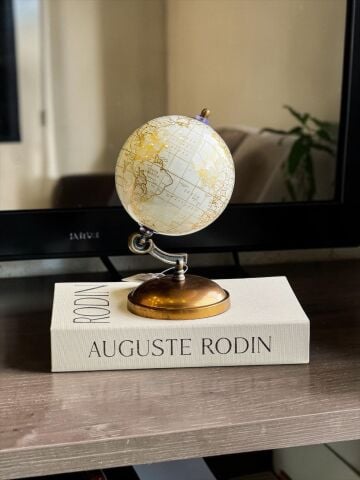 Dünya Küre Dekor Obje – Eskitme