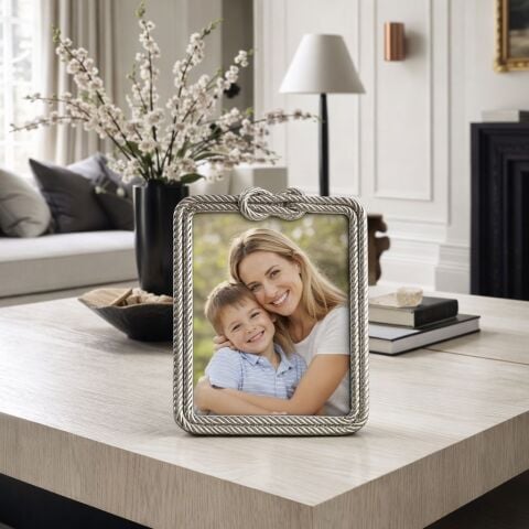 Döküm Halat Detaylı Çerçeve – Gümüş