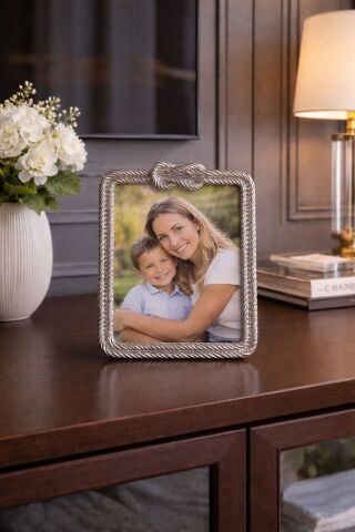 Döküm Halat Detaylı Çerçeve – Gümüş