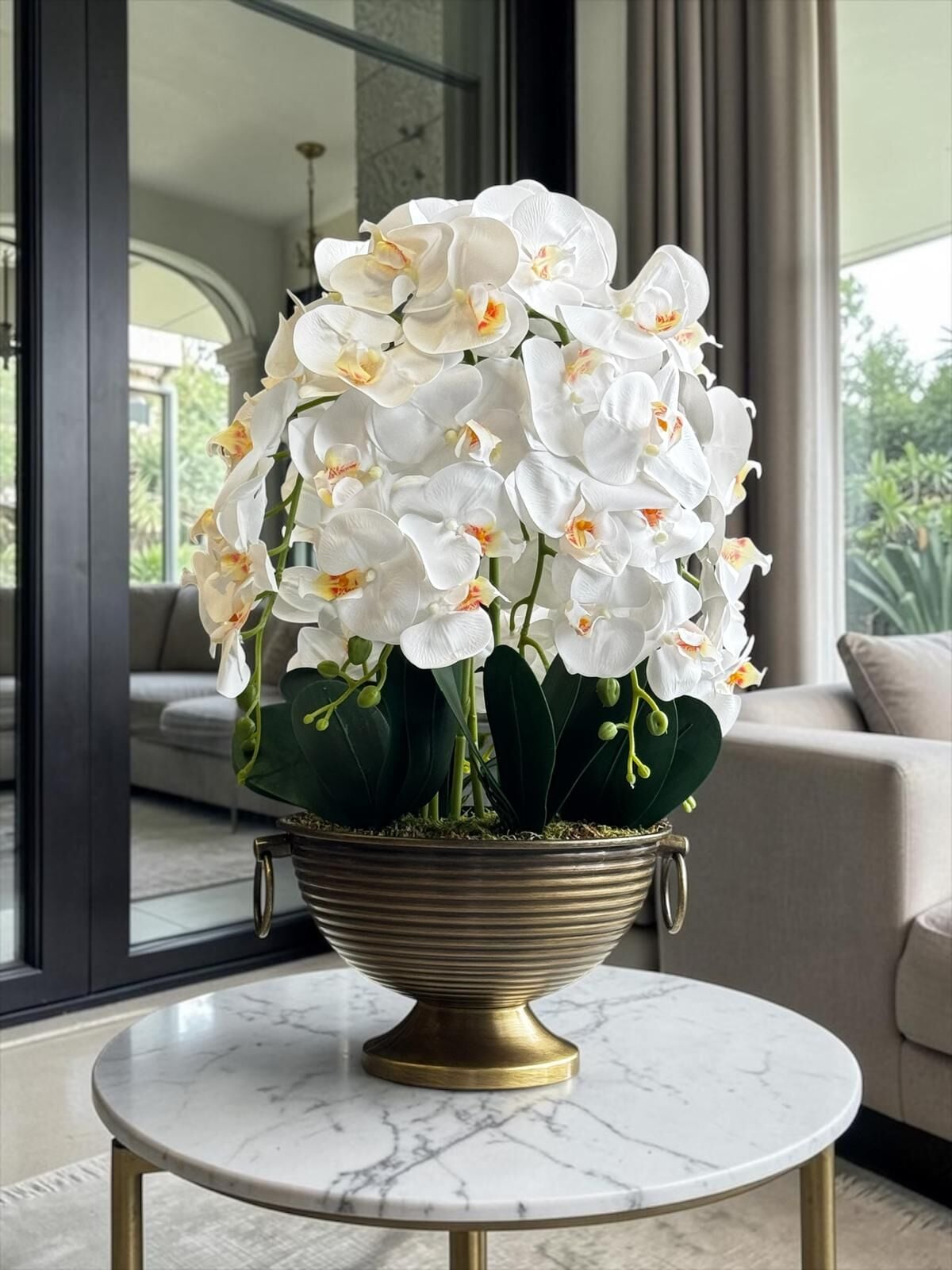 Vionna Saksı 6 Dal Orkide Aranjmanı – Eskitme