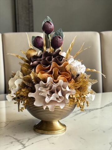 Vionna Saksı Eva Çiçek Aranmanı Eskitme