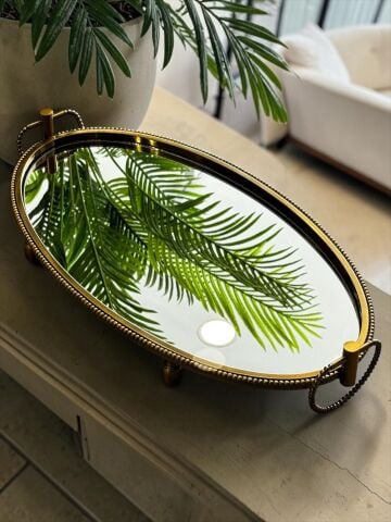 Oval Jardinyer Tepsi Eskitme