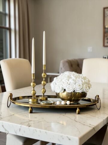 Oval Jardinyer Tepsi Eskitme Seti