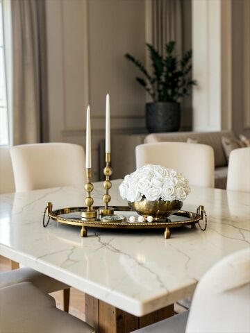 Oval Jardinyer Tepsi Eskitme Seti