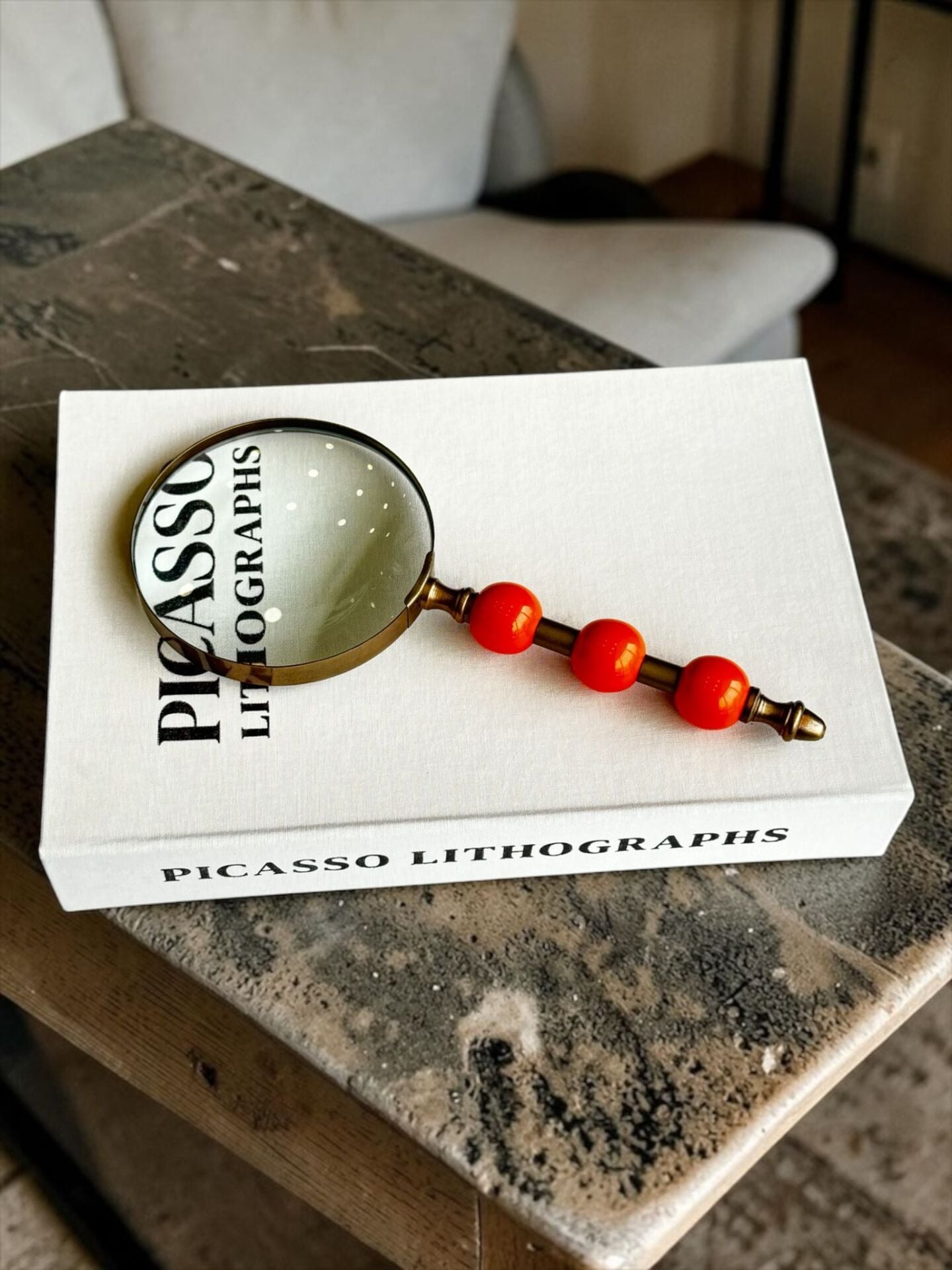 Dekoratif Büyüteç – Eskitme / Turuncu