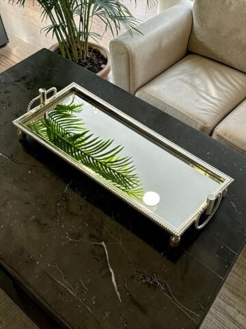 Dikdörtgen Jardinyer – Gümüş